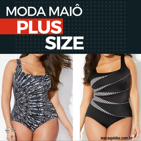 Maiô Plus Size Estampado Silvina