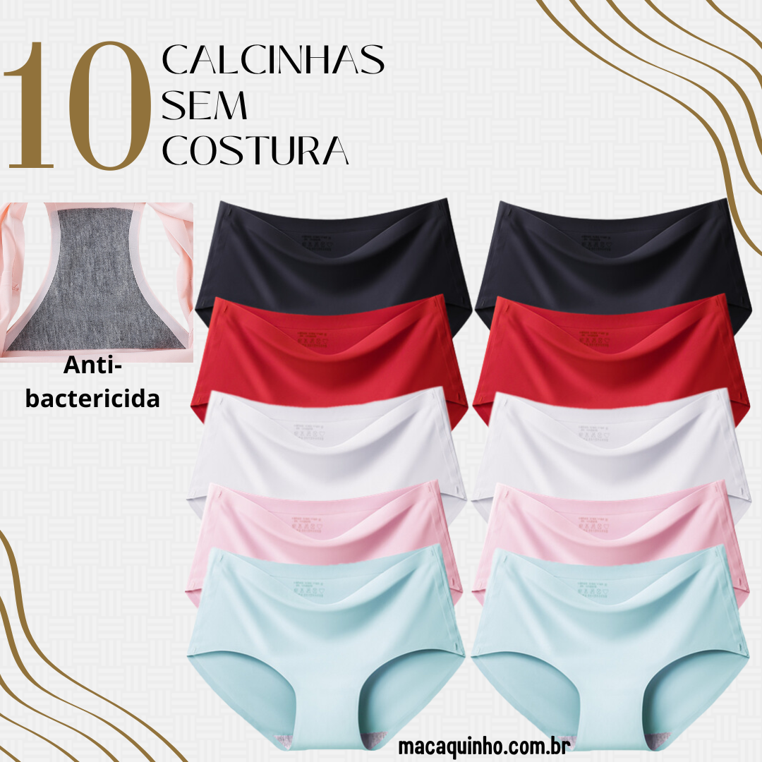 Calcinha Sem Costura Plus Size Marion Compre 4 Leve 10