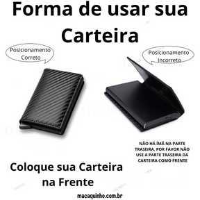 Carteira com Proteção Anti-Roubo Rfid Mourin