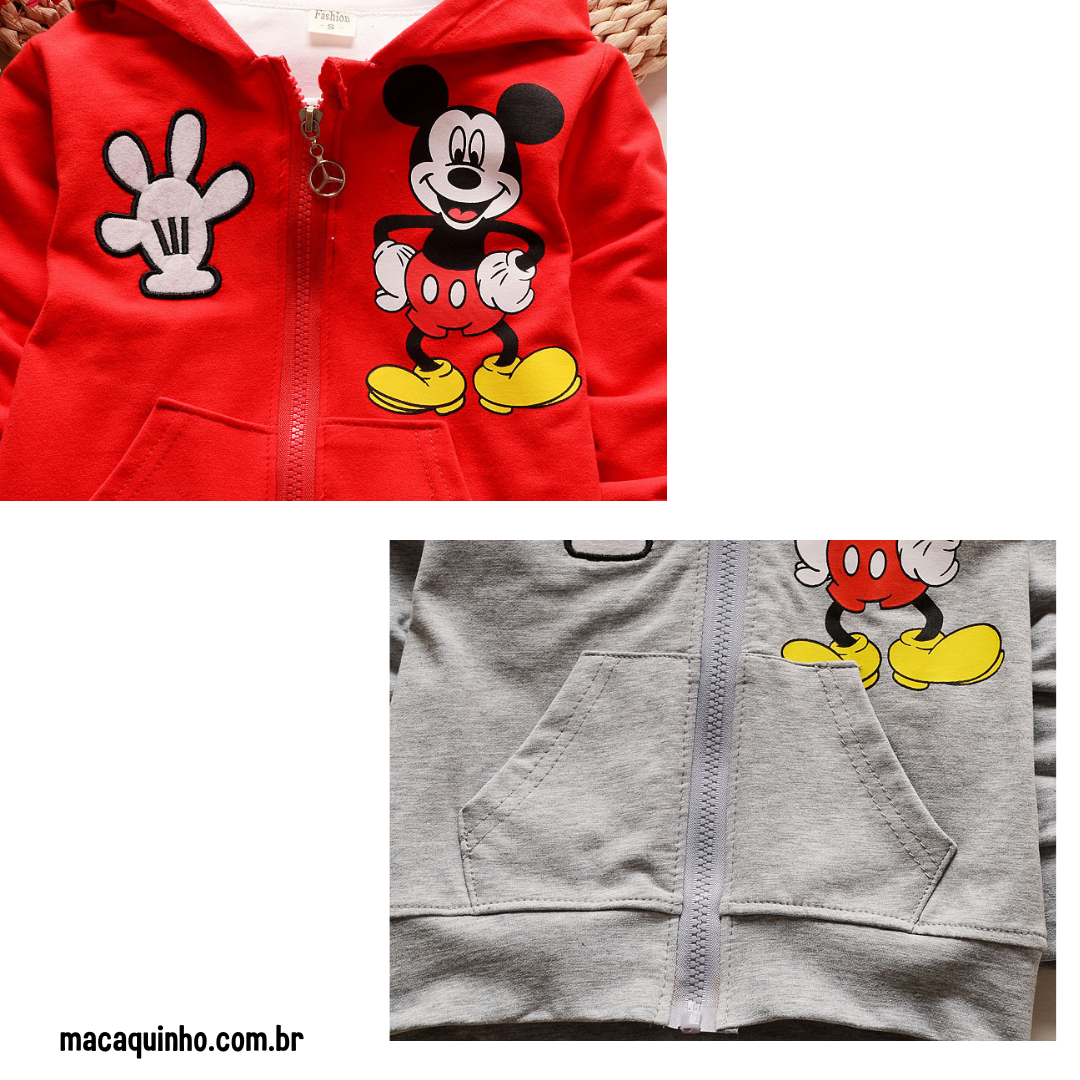 Conjunto de Roupa Infantil, Manga Comprida Mickey