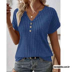 Blusa Glamour Com Botões Sandy