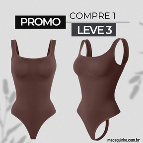 Body Slim Sem Costura Renata - COMPRE 1 LEVE 3 -