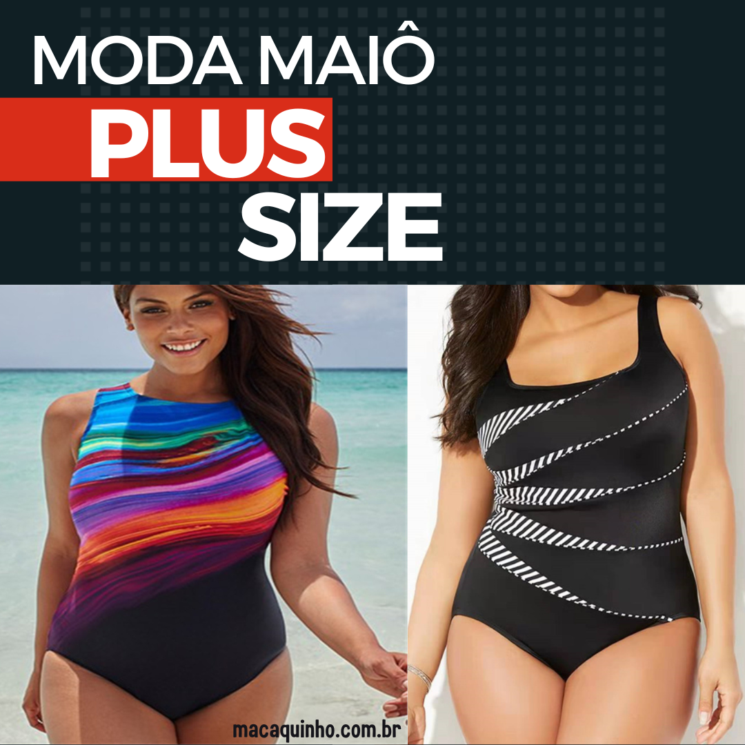 Maiô Plus Size Estampado Silvina