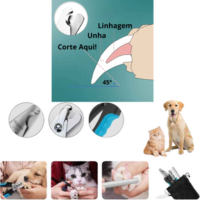 Tesoura Cortadora de Unhas para Animais de Estimação - Belamegui