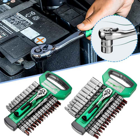 Kit Chave de Soquete e Chave de Catraca 1/4 e 3/8  - Soquetools