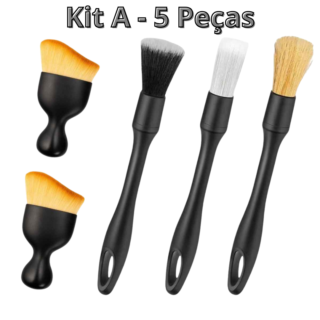 Kit de Escova para Detalhamento de Limpeza 4-5 Peças - Detailspen