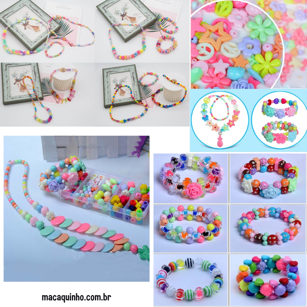 Pulseira Infantil Faça Você Mesmo Arco Iris