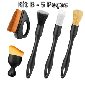 Kit de Escova para Detalhamento de Limpeza 4-5 Peças - Detailspen