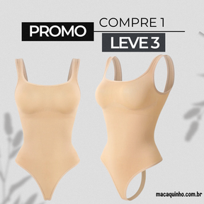 Body Slim Sem Costura Renata - COMPRE 1 LEVE 3 -