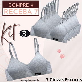 Sutiã Sem Costura Luciana - COMPRE 4 LEVE 7