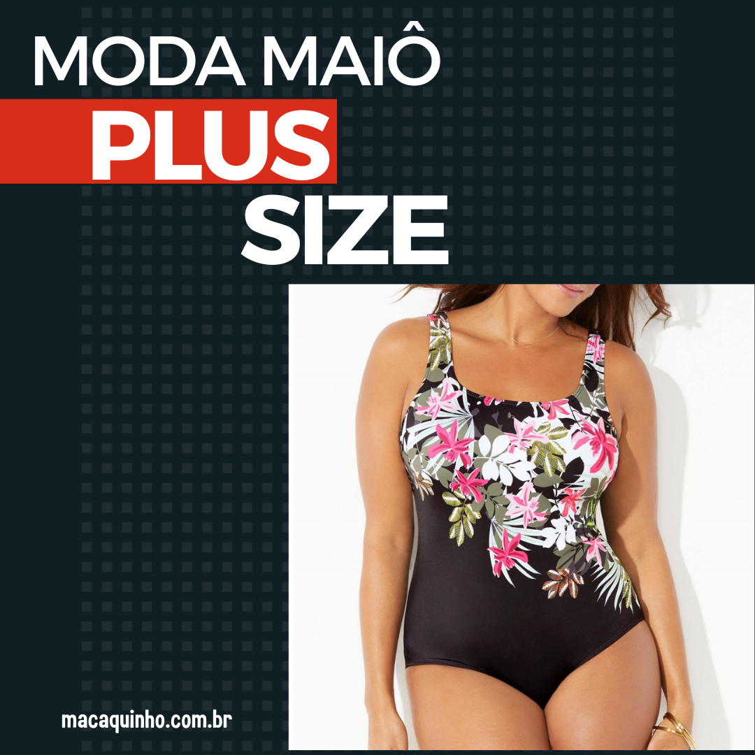 Maiô Plus Size Estampado Silvina