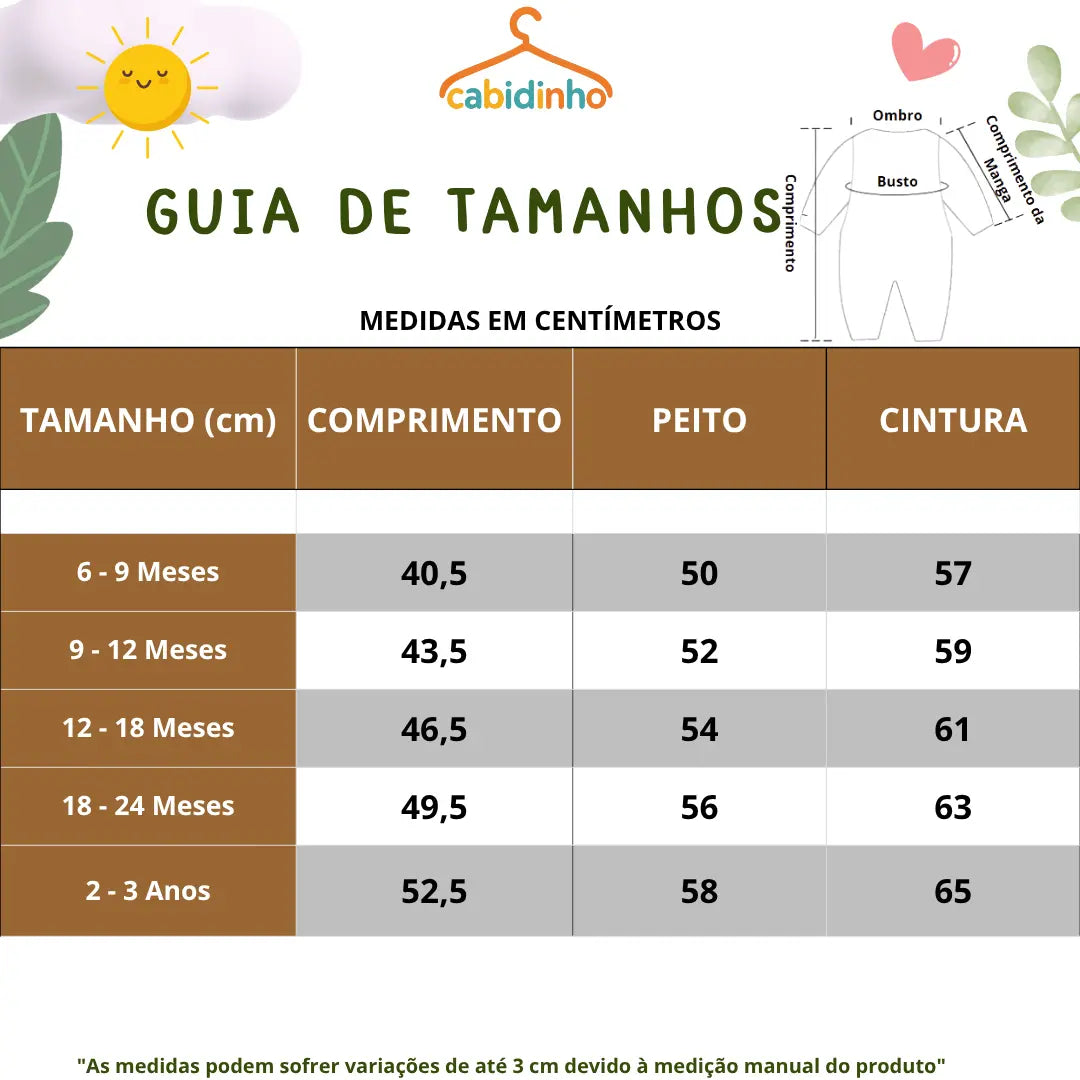 Guia de Tamanhos