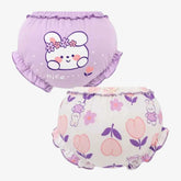 Kit Calcinhas Infantis de Algodão Com Estampa Conforto Diário 2 Peças - Yasmin