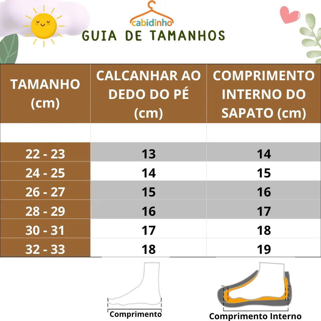 Guia de Tamanhos