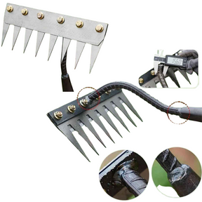 Rastelo de Aço Capina Agricola e Jardim de 5 6 7 8 Dentes - Henriqs