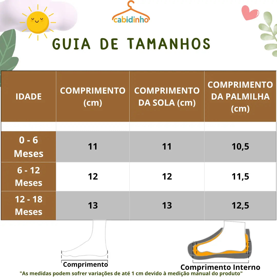 Guia de Tamanhos