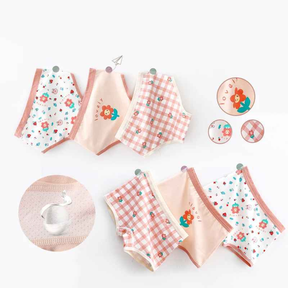 Kit Calcinha Crianças Floral 3 Peças  - Cabintima