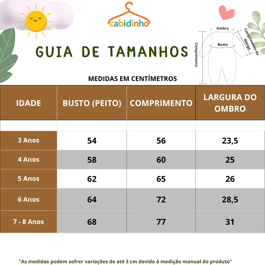 Guia de Tamanhos
