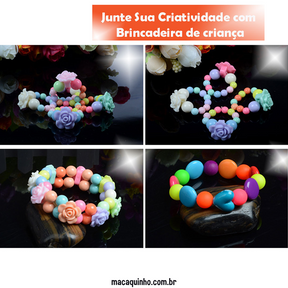 Pulseira Infantil Faça Você Mesmo Arco Iris