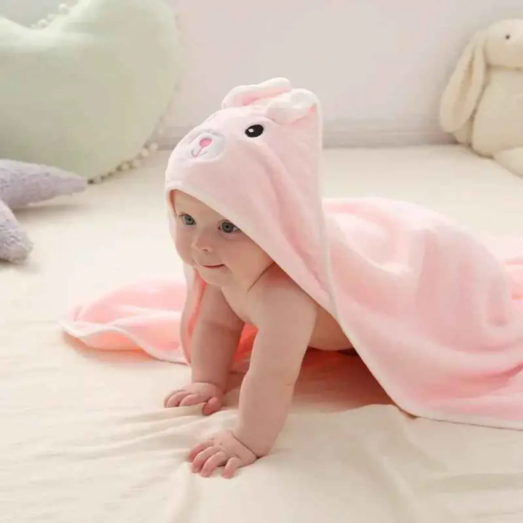 Toalha de Banho Infantil com Capuz Tecido Macio - Fran