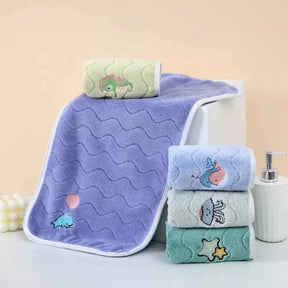 Kit Toalha de Banho em Veludo Coral Macia Absorvente e Confortável 3 Peças - Levi