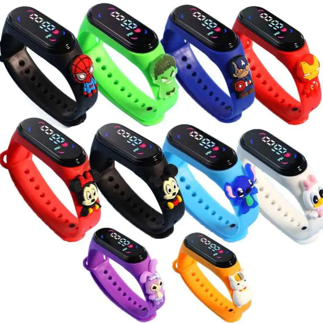 Relógios Impermeáveis Infantil, Pulseira Eletrônica - Waltdis