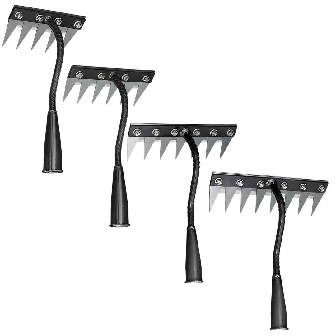 Rastelo de Aço Capina Agricola e Jardim de 5 6 7 8 Dentes - Henriqs