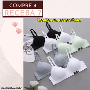 Sutiã Sem Costura Luciana - COMPRE 4 LEVE 7