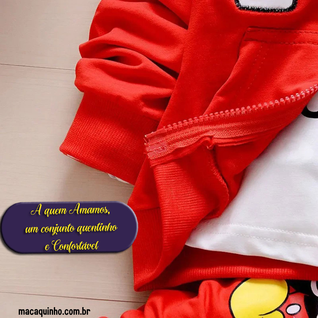 Conjunto de Roupa Infantil, Manga Comprida Mickey