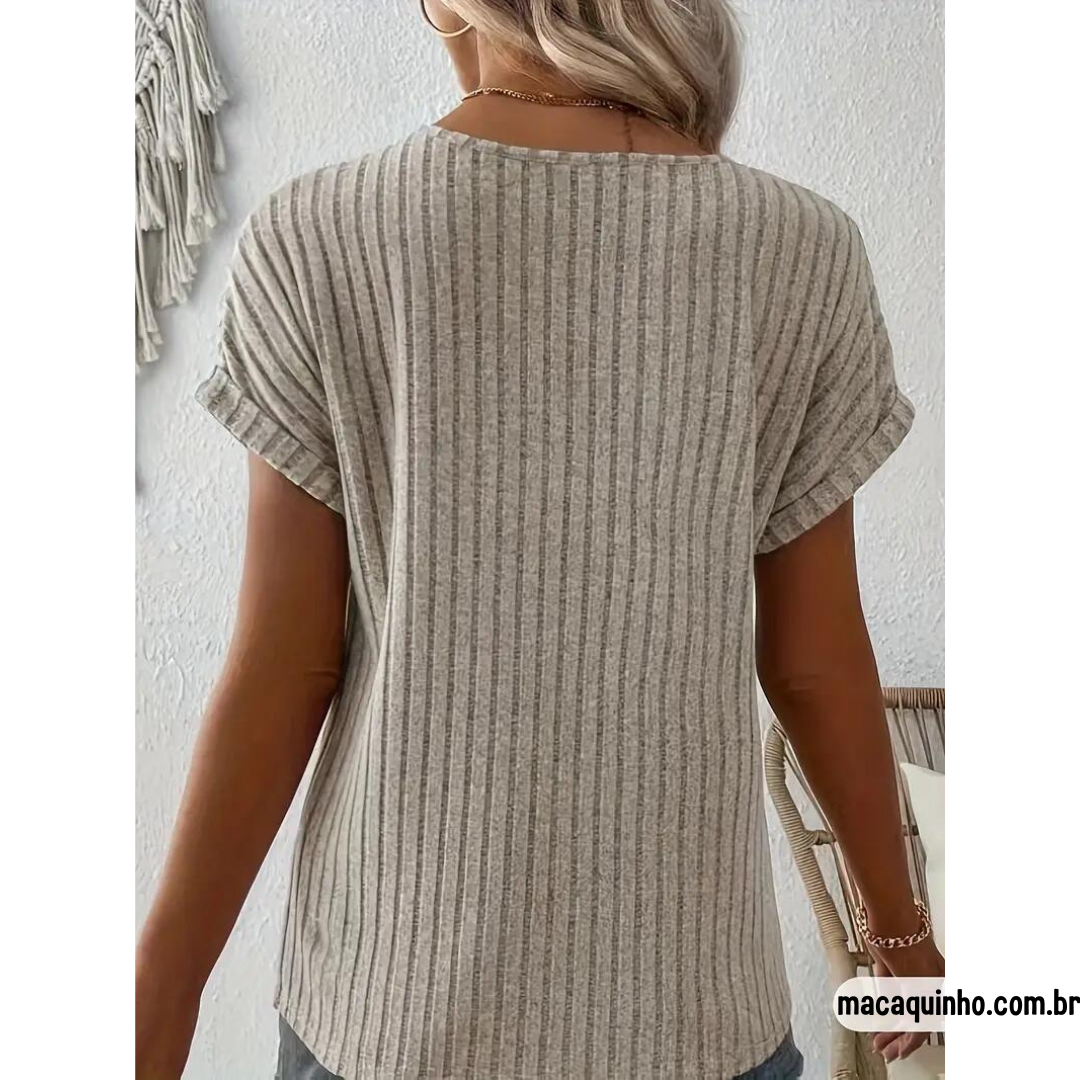 Blusa Glamour Com Botões Sandy