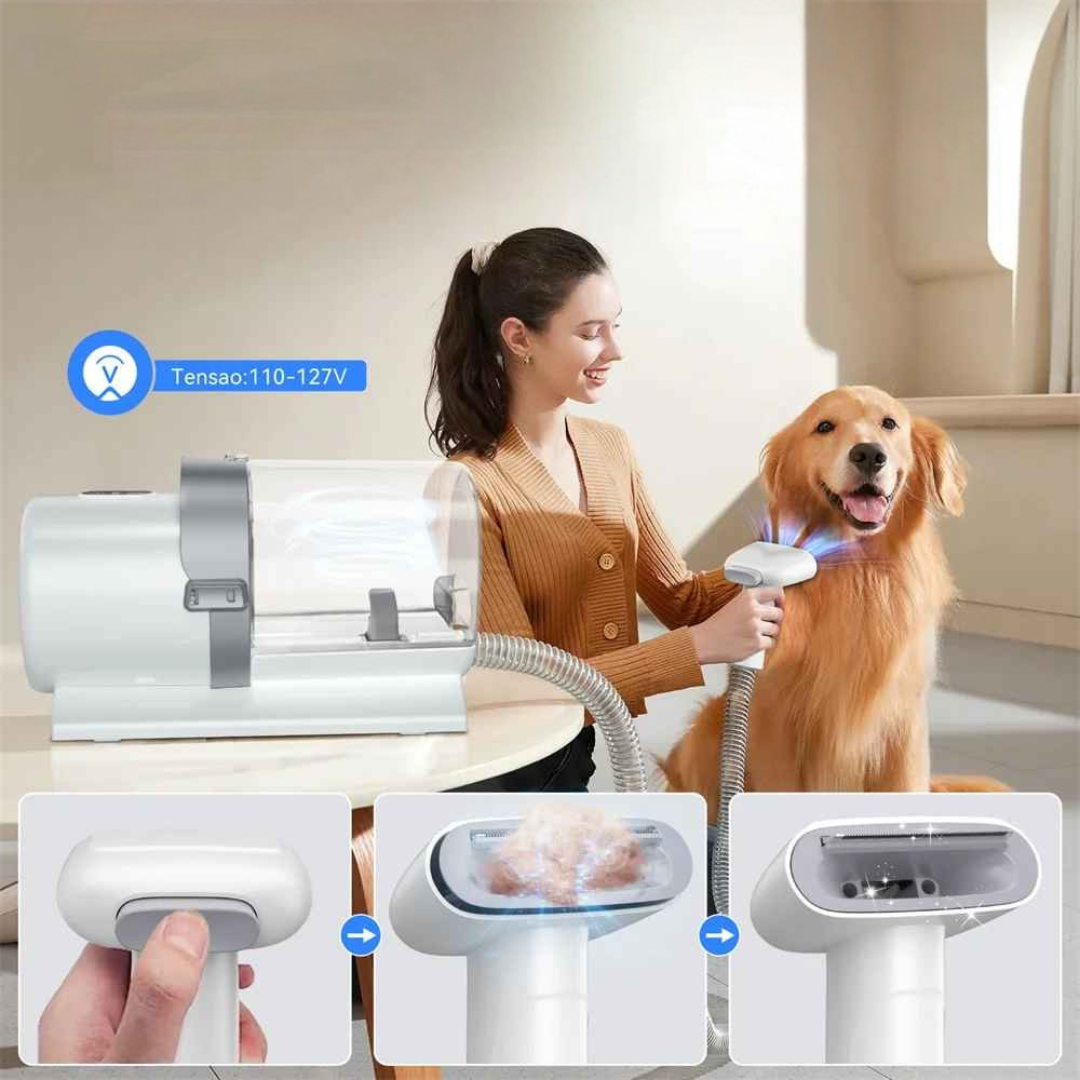 Kit Aspirador de Pelos para Pet - PegaPelo