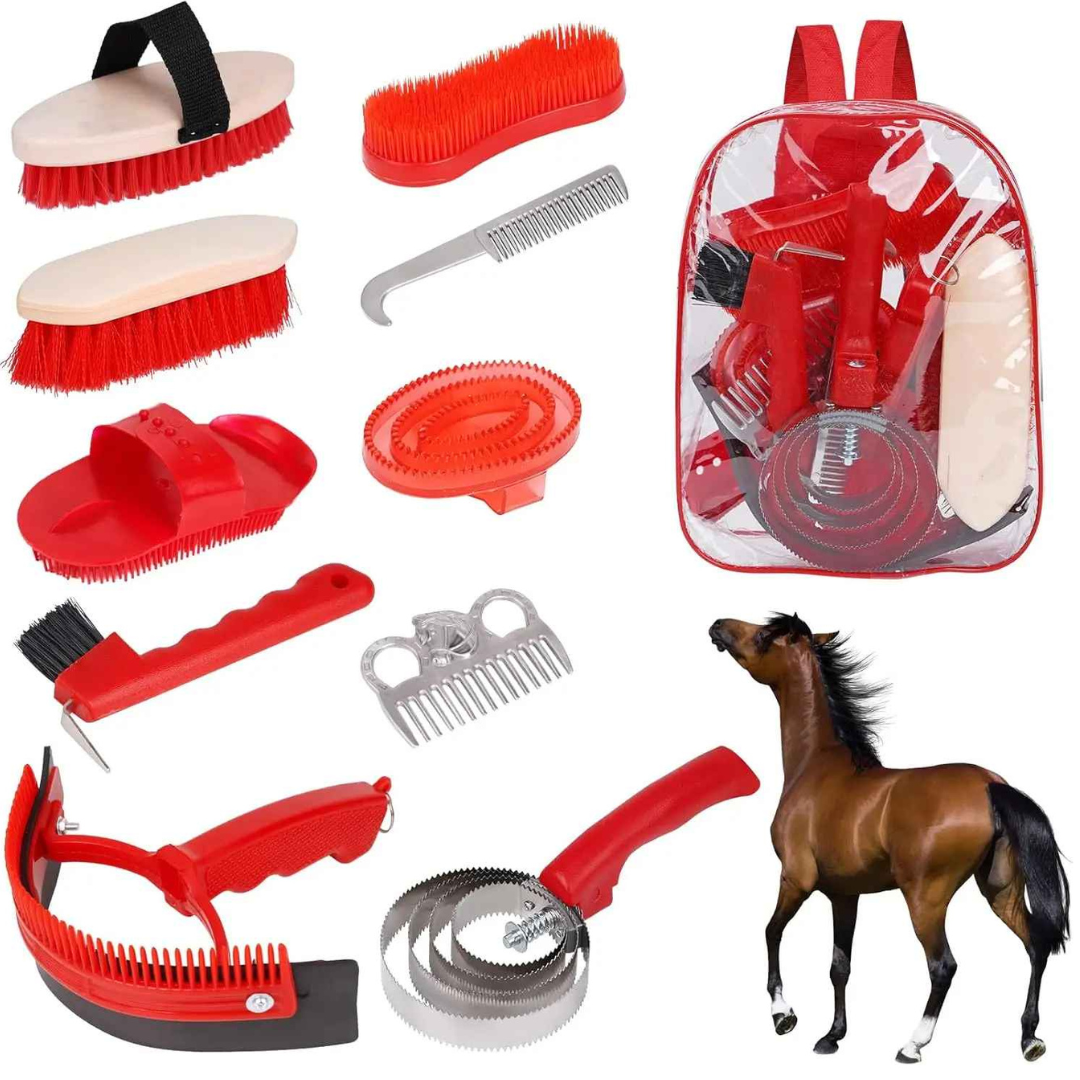 Kit Ferramentas para Limpeza de Cavalos - Kithorse