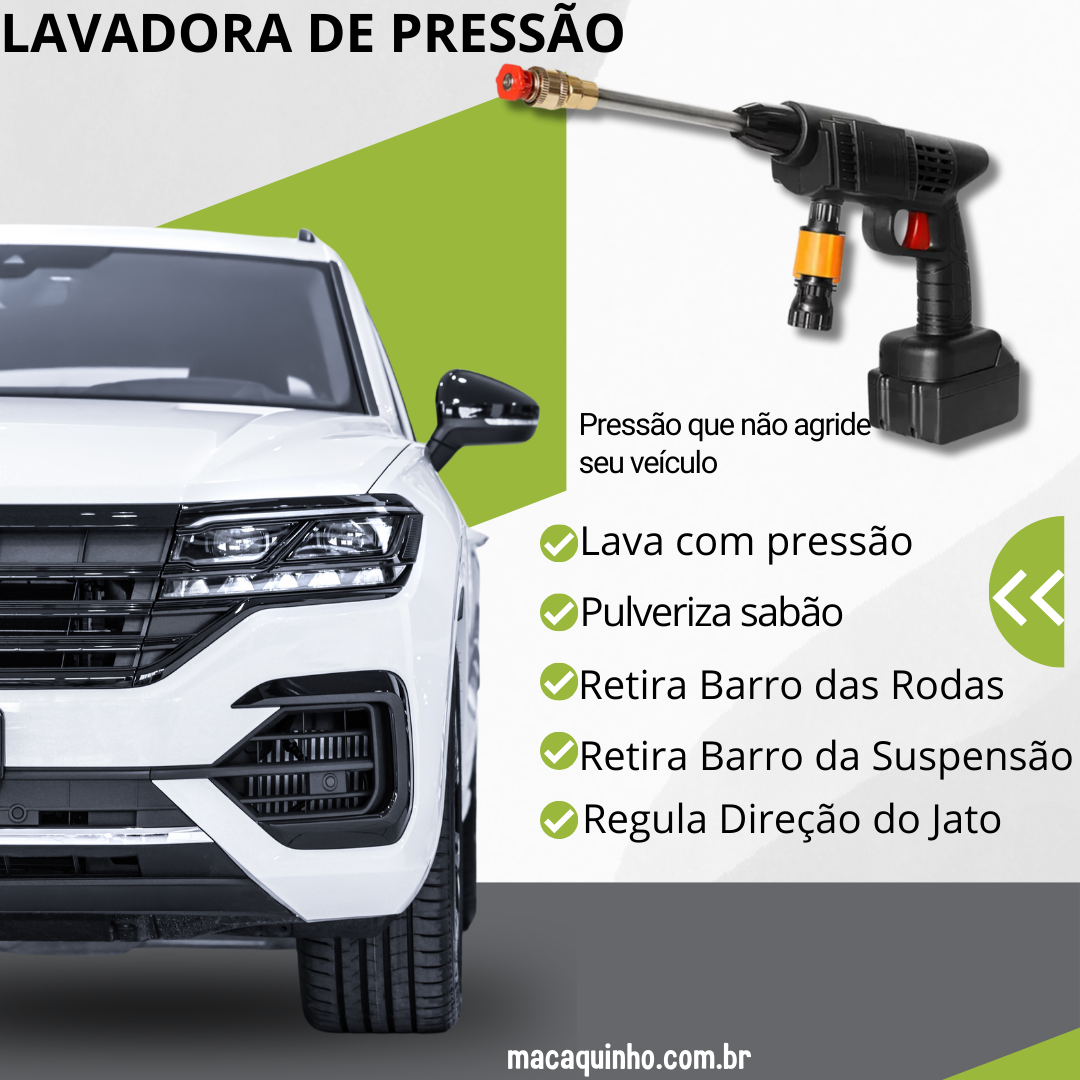 Lavadora De Pressão Recarregavel Sem Fio Belina