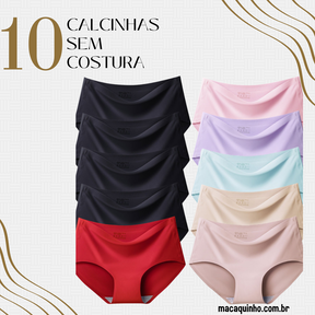 Calcinha Sem Costura Plus Size Marion Compre 5 Leve 10