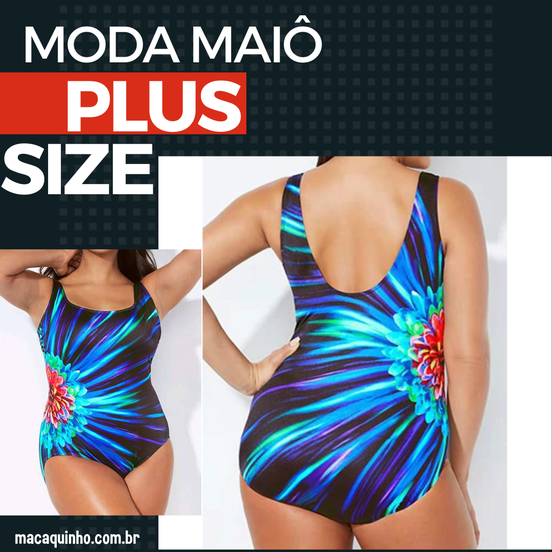 Maiô Plus Size Estampado Silvina