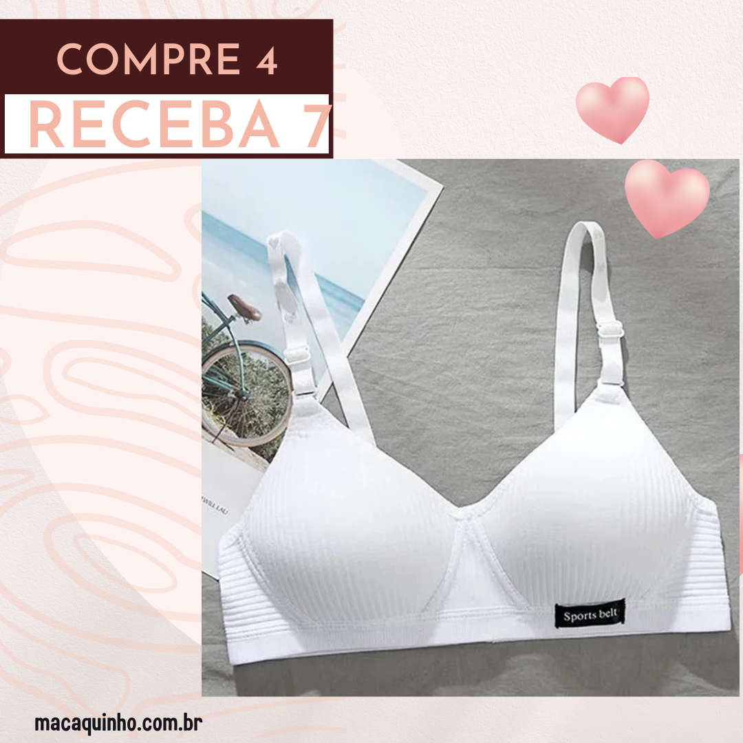 Sutiã Sem Costura Luciana - COMPRE 4 LEVE 7