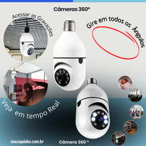 Câmera de Segurança Wifi Sem Fio 360 Zoin