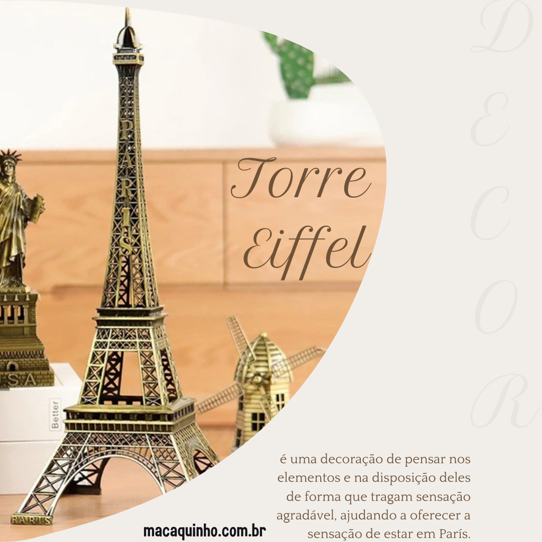 Torre Effiel Bronze Retro Francesk