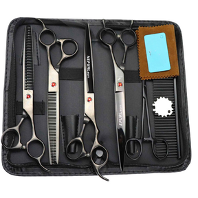 Kit Tesoura de Corte Cabelo e Tosa de Cães - Bidus