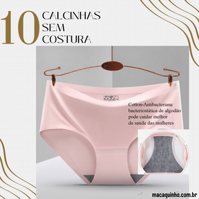 Calcinha Sem Costura Plus Size Marion Compre 5 Leve 10