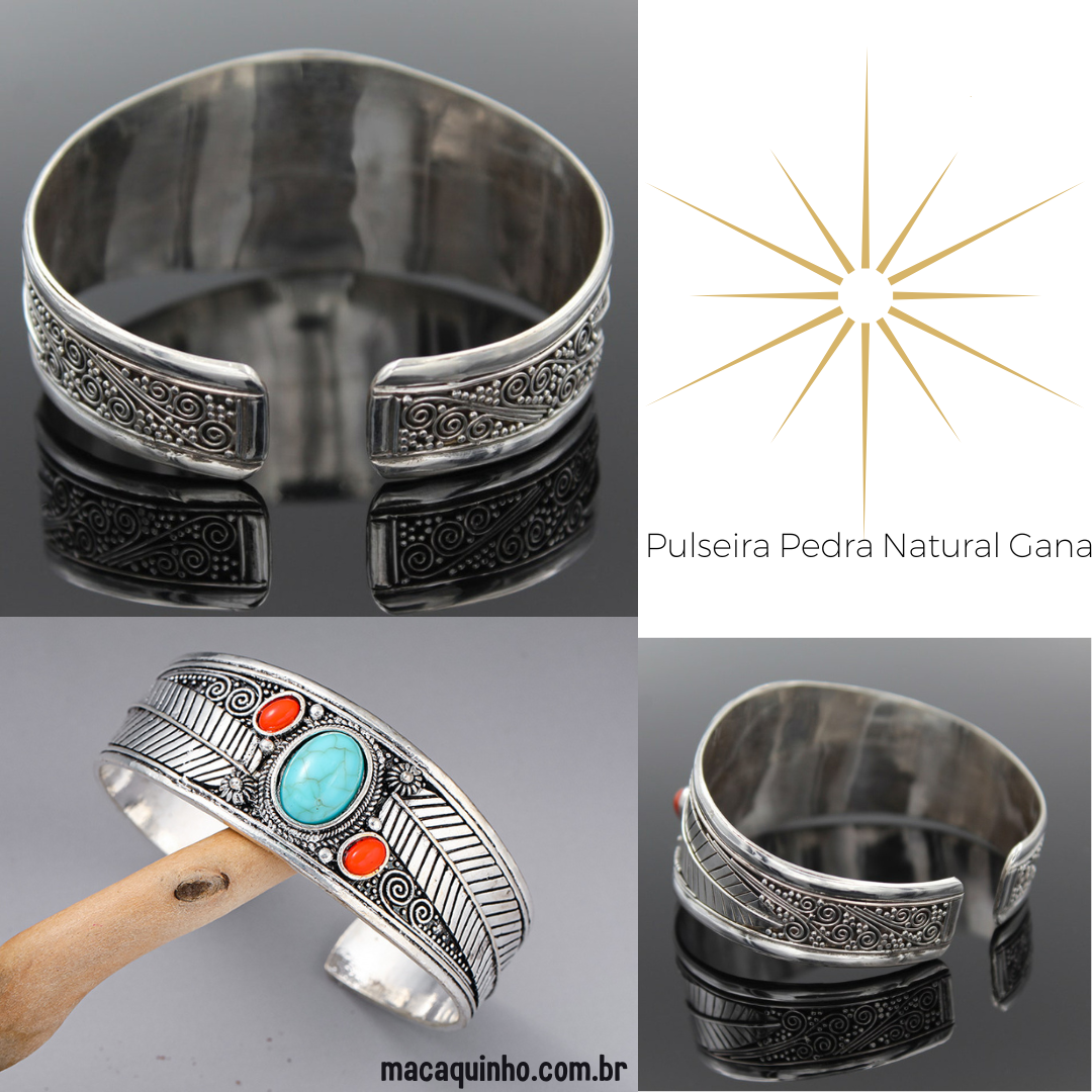 Pulseira Pedra Natural Gana