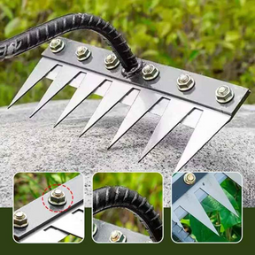 Rastelo de Aço Capina Agricola e Jardim de 5 6 7 8 Dentes - Henriqs