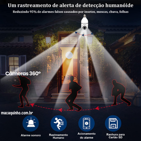 Câmera de Segurança Wifi Sem Fio 360 Zoin