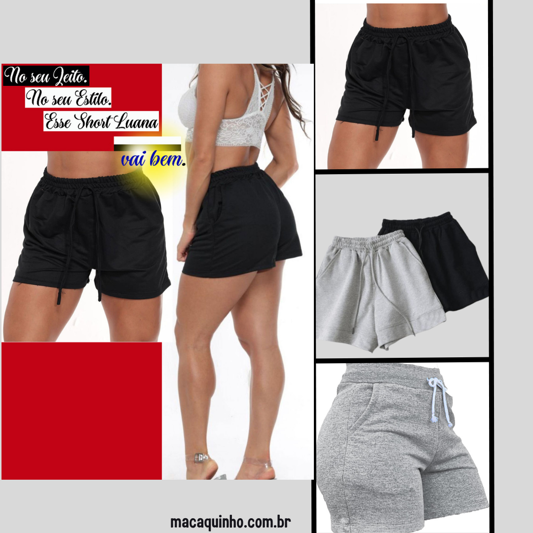 Short Feminino Caminhada Luana