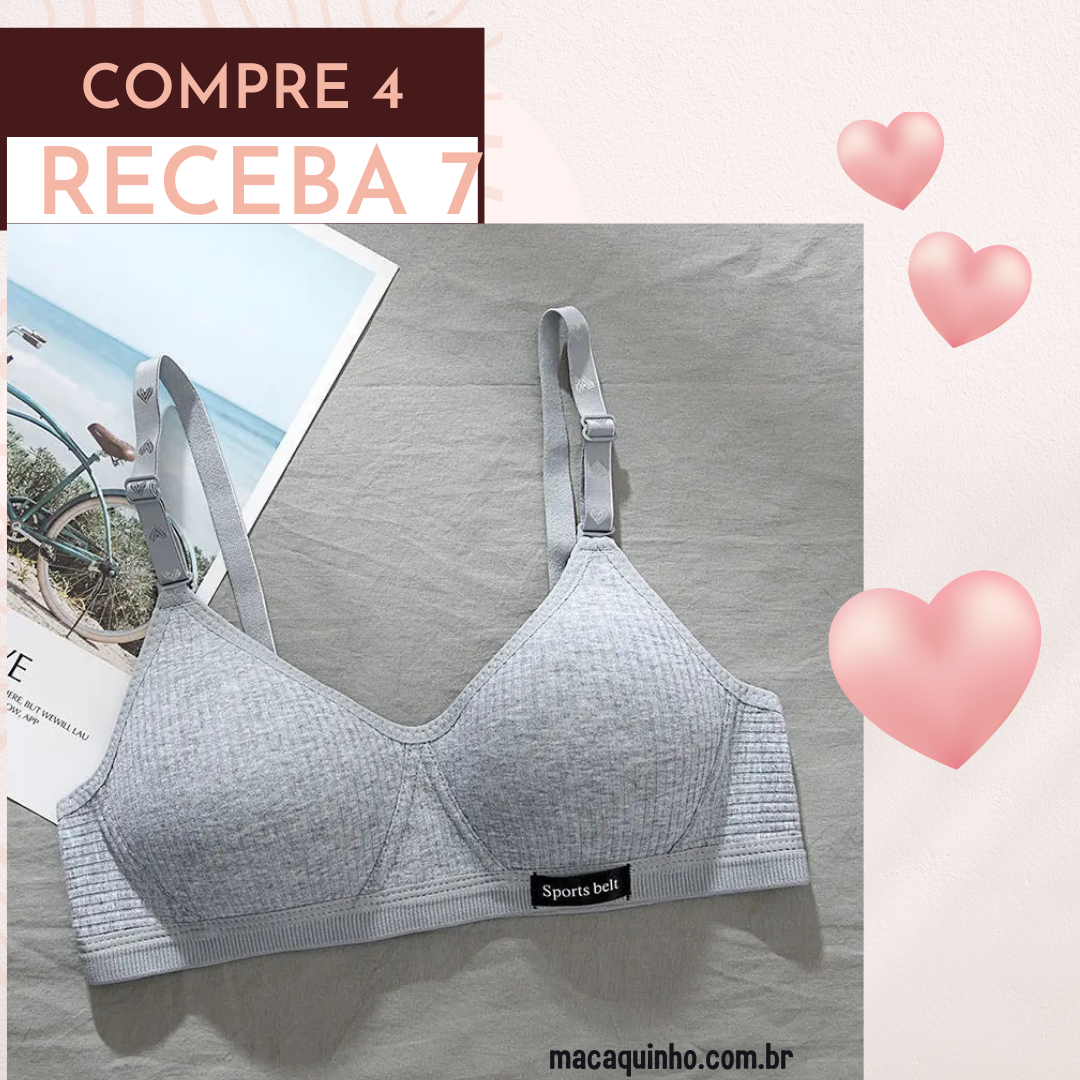 Sutiã Sem Costura Luciana - COMPRE 4 LEVE 7