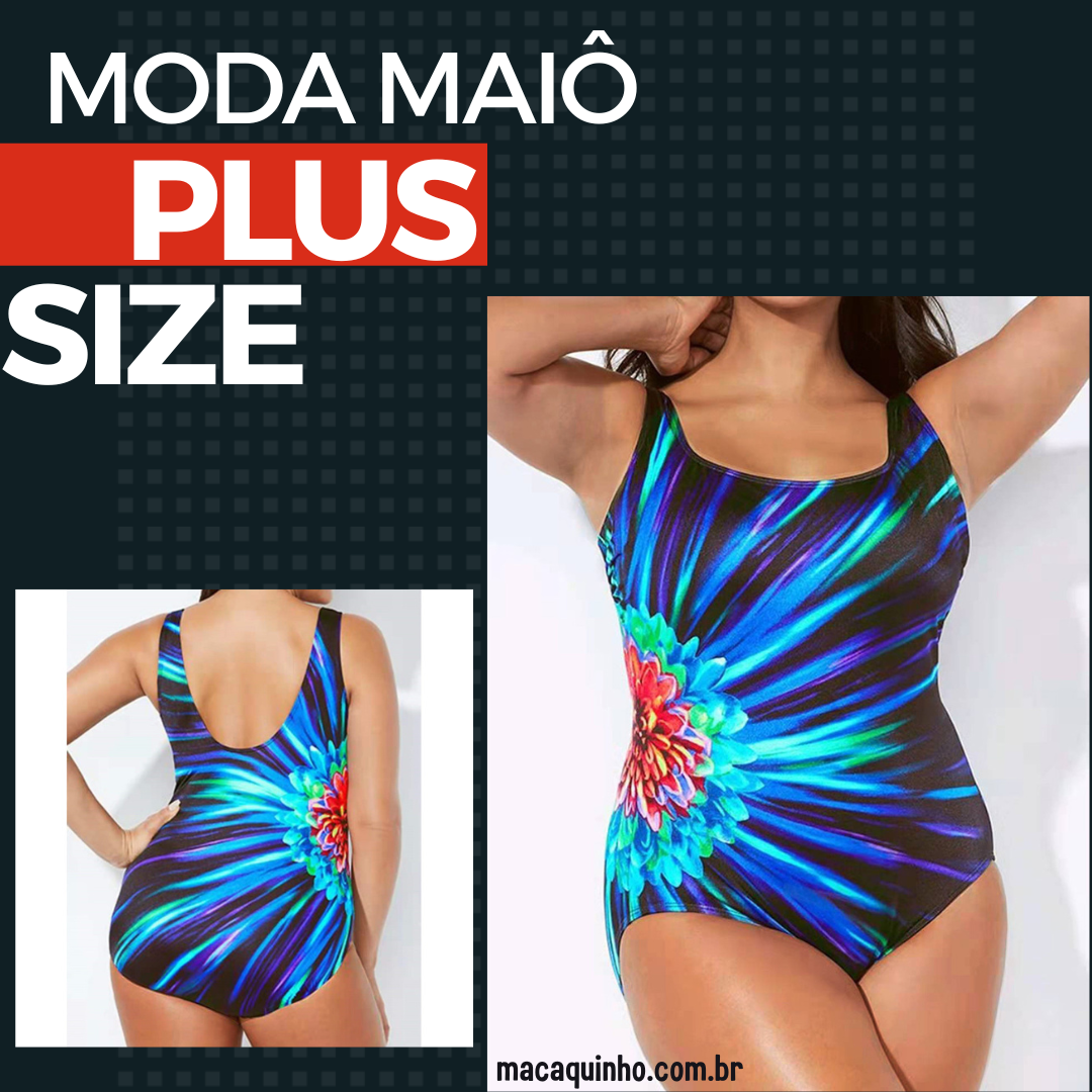 Maiô Plus Size Estampado Silvina