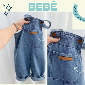 Macacão Jeans Bebê Vinicyus