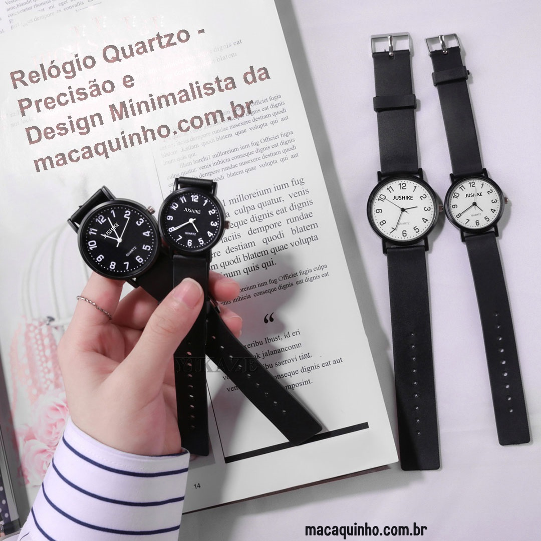 Relógio Quartzo Minimalista Mali