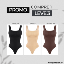 Body Slim Sem Costura Renata - COMPRE 1 LEVE 3 -