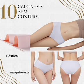 Calcinha Sem Costura Plus Size Marion Compre 4 Leve 10